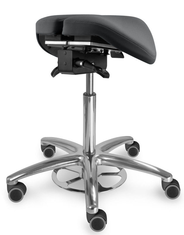 Zdravotnická židle se sedlovým opěradlem 1214 S CLEAN, čalounění z umělé kůže Silvertex, Mediflex 13