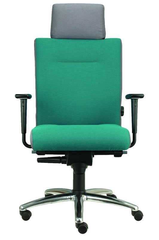 Záťažová kancelárska stolička NONSTOP 24/7 čalúnenie KOŽENKA Silvertex, Valencia 11