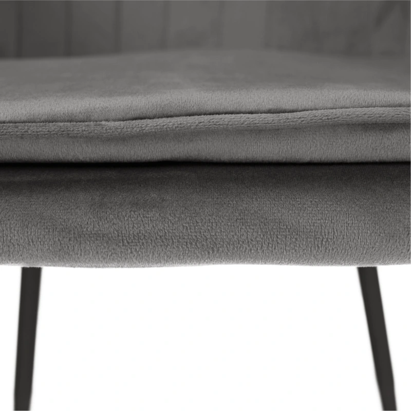 Dizajnové kreslo, sivá Velvet látka, ZIRKON 8