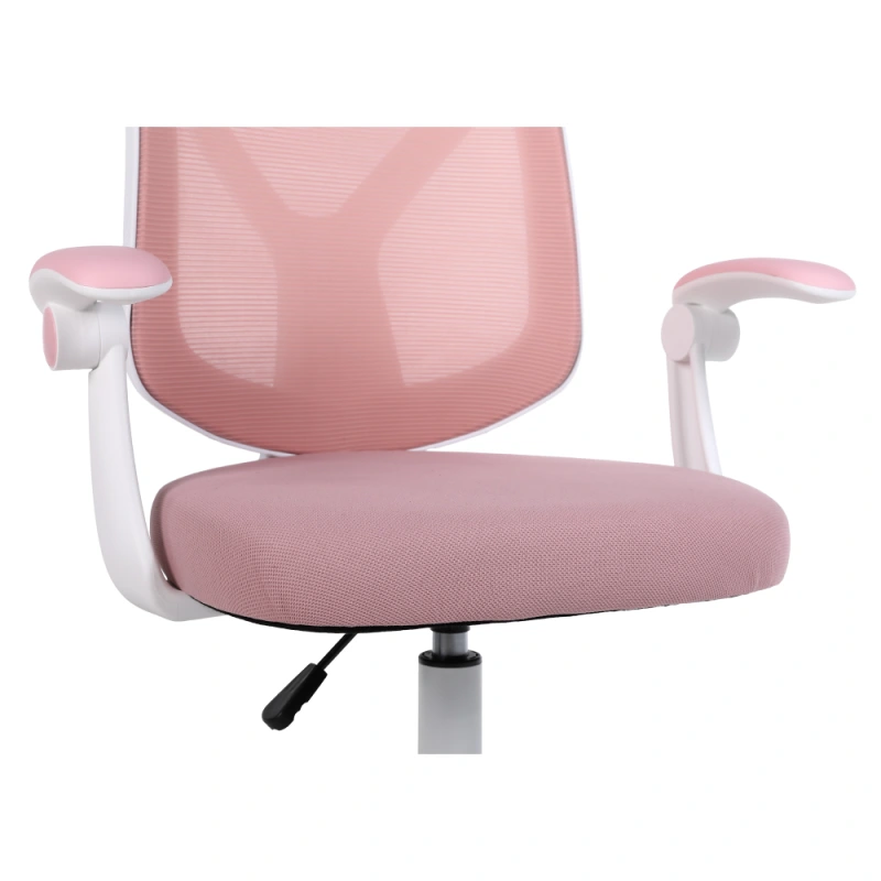 Kancelárske kreslo, ružová/biela, SOLARI 11