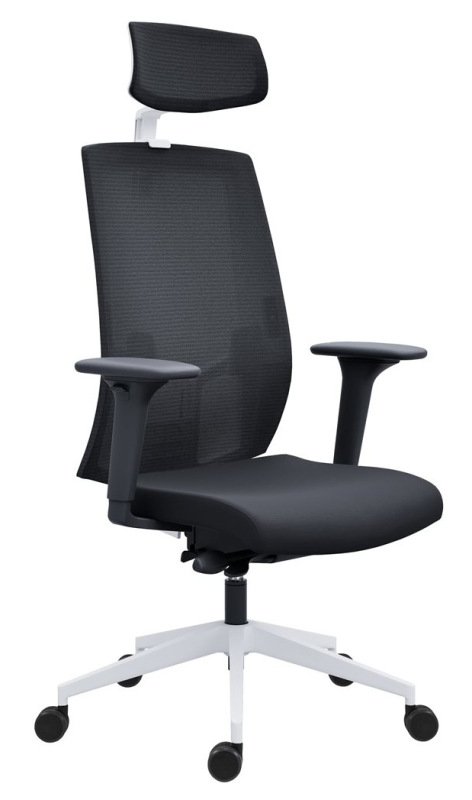 Kancelárska stolička 2900 SYN SL LAPEL BLACK WHITE čalúnenie BONDAI VISUAL 18