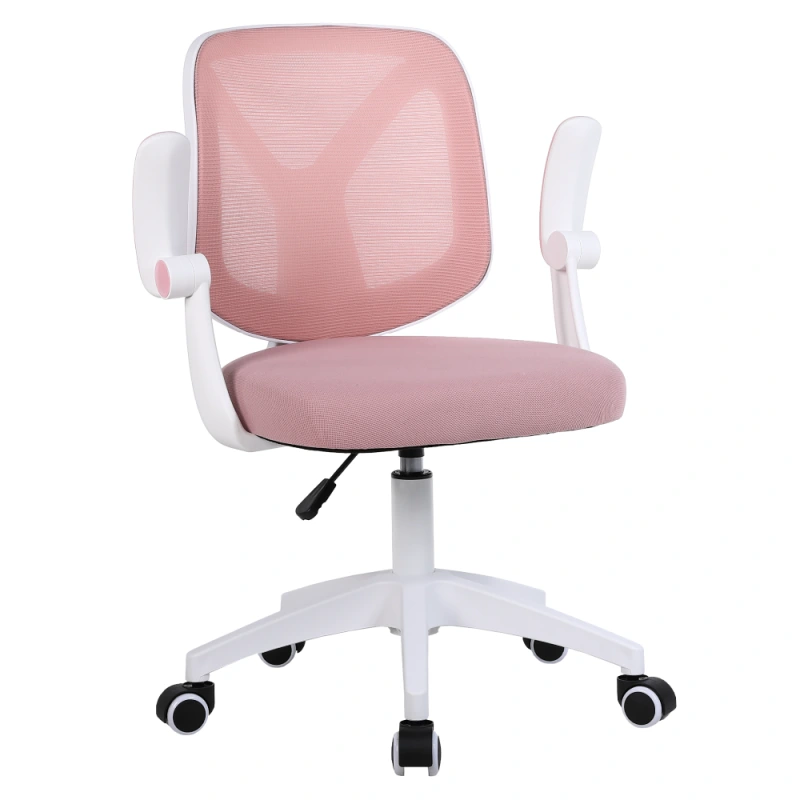Kancelárske kreslo, ružová/biela, SOLARI 1