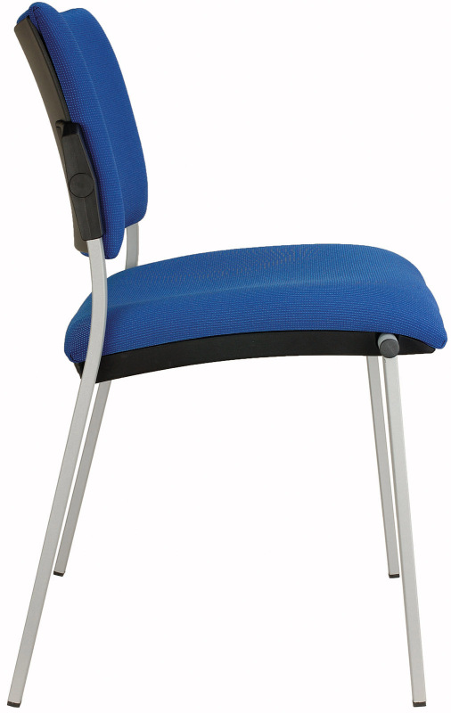 Konferenčná rokovacia stolička SQUARE VIP čalúnenie KOŽENKA Valencia, Silvertex 10