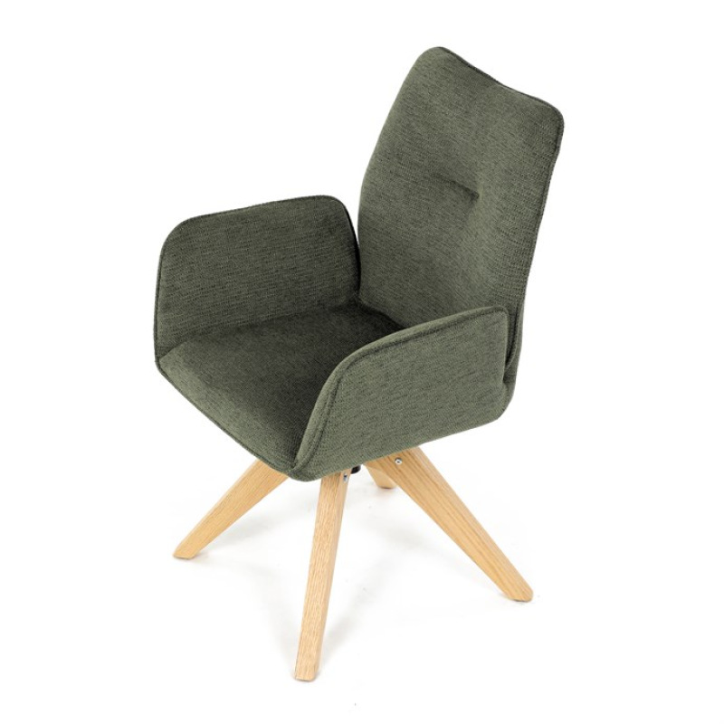 Jídelní židle, zelená, látka, DCH-C2148 GRN2 15