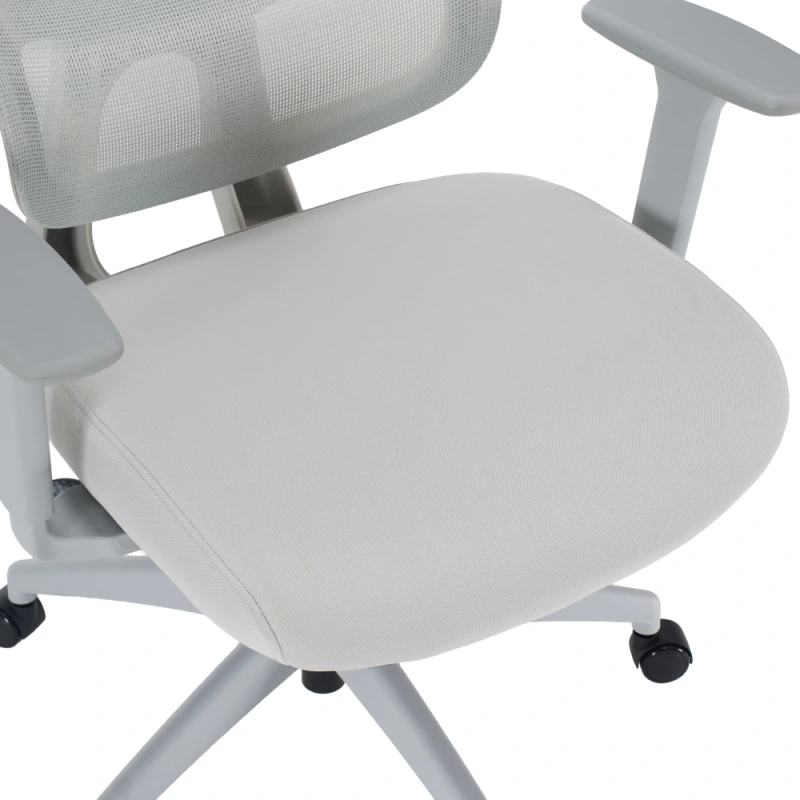Kancelářské křeslo, světle šedá/šedá, ERMEN 8