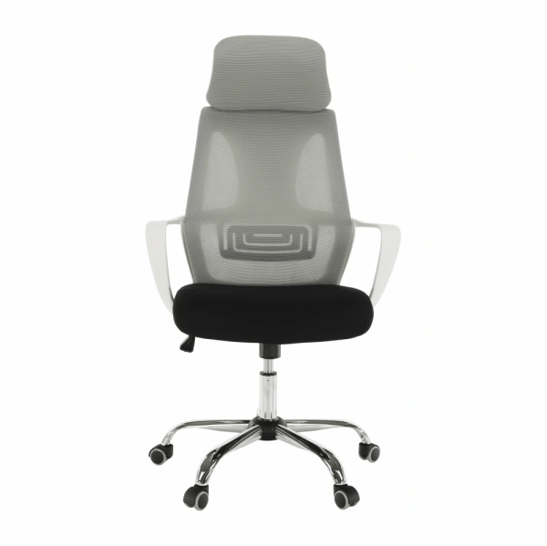 Kancelářské křeslo, šedá / černá / bílá, TAXIS 5