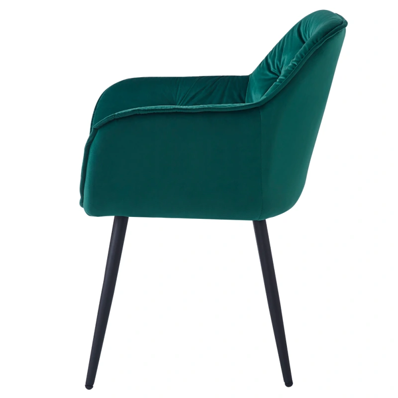 Designové křeslo, zelená Velvet látka, FEDRIS NEW 4