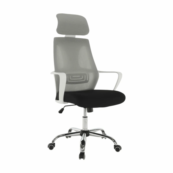 Kancelářské křeslo, šedá / černá / bílá, TAXIS 4