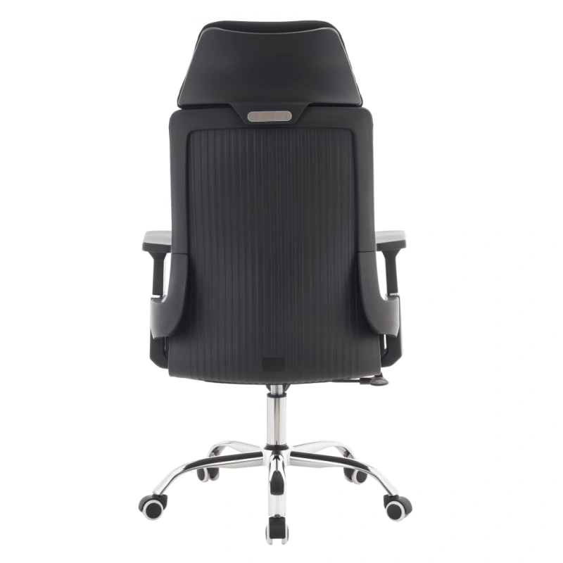 Kancelářské křeslo, černá/chrom, HOLGER 4
