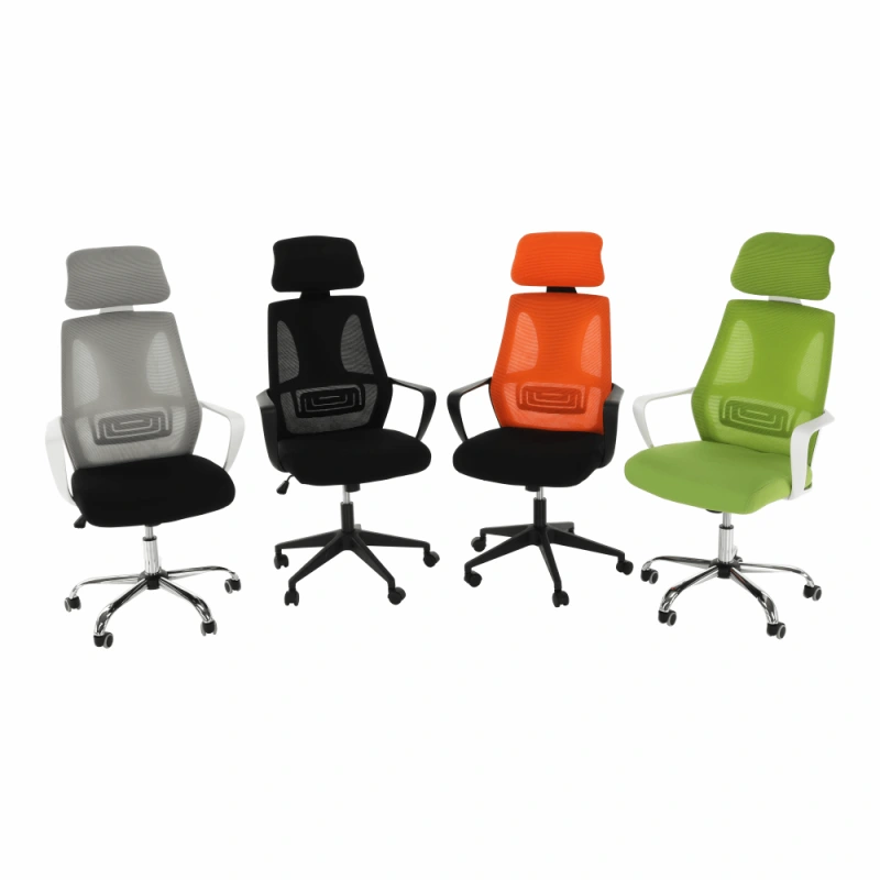 Kancelářské křeslo, šedá / černá / bílá, TAXIS 11