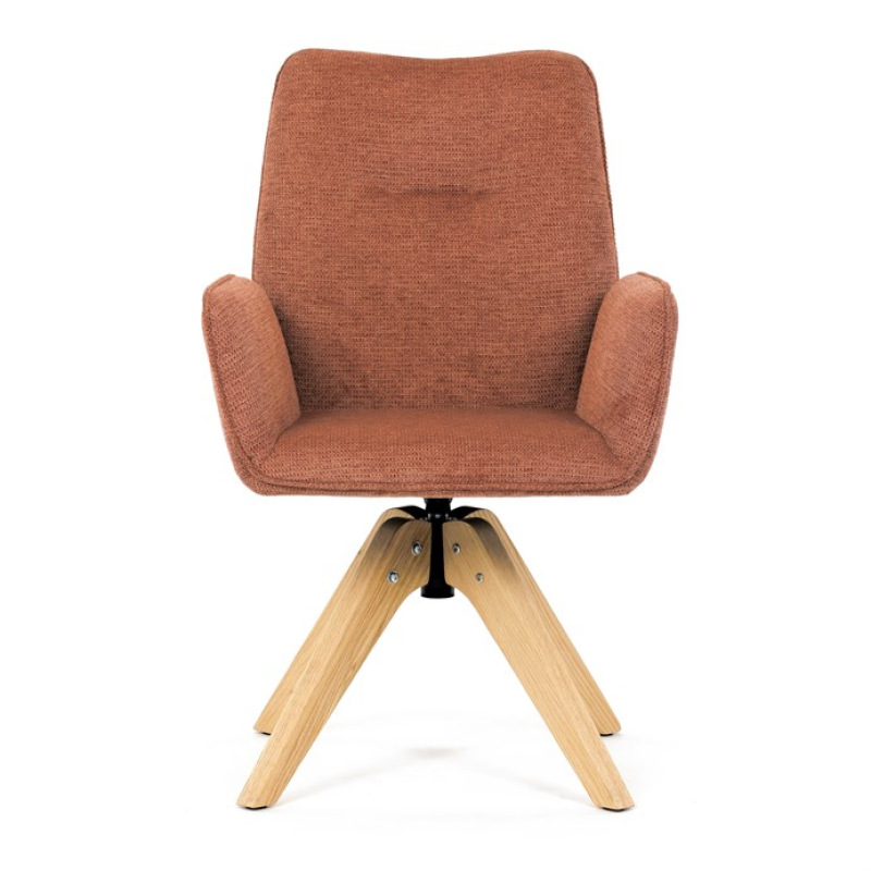 Jídelní židle, oranžová, látka, DCH-C2148 ORA2 1