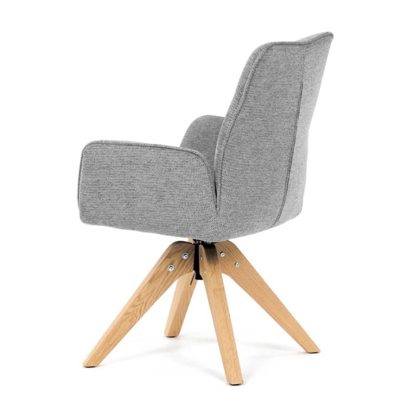 Jídelní židle, šedá, látka, DCH-C2148 SIL2 5