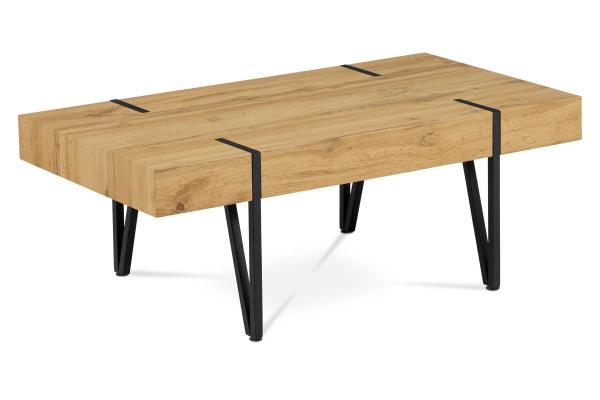 Konferenčný stolík AHG-233 OAK, 110x60x42, MDF biely dub