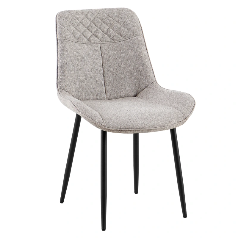 Jedálenská stolička, béžová/čierna, ALIA