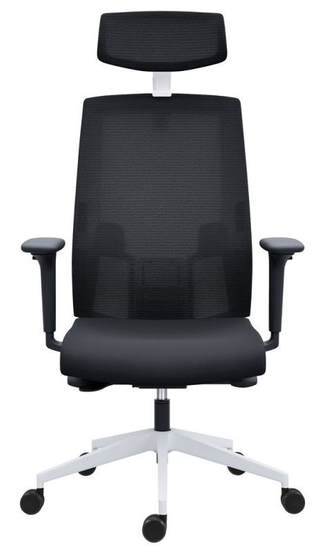 Kancelárska stolička 2900 SYN SL LAPEL BLACK WHITE čalúnenie OCEANIC ERA 14