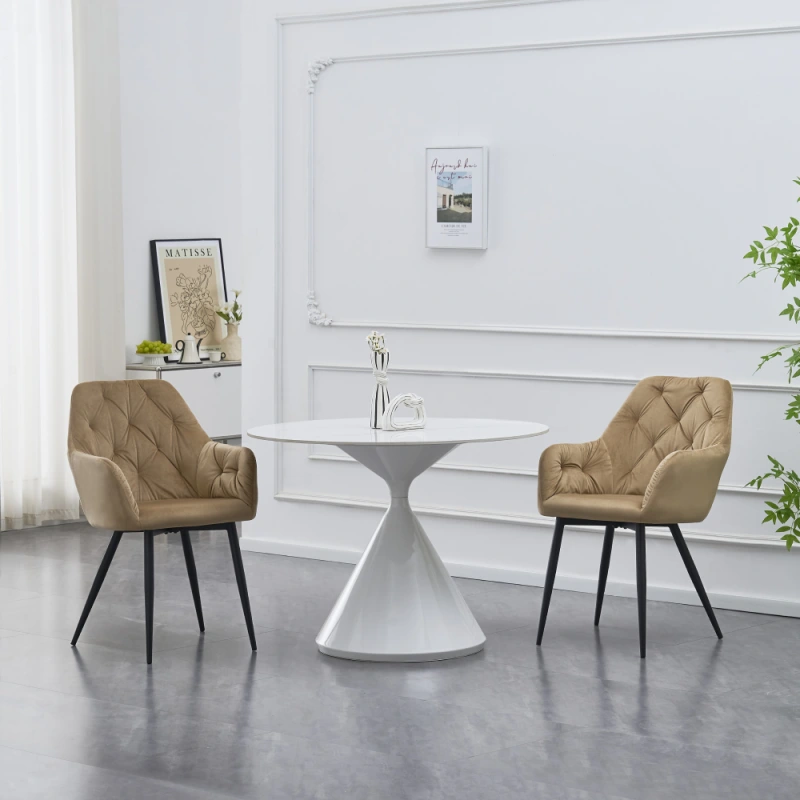 Dizajnové kreslo, béžová Velvet látka, VERIO NEW 1