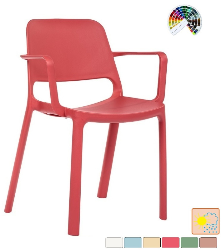 Dizajnová stolička DUKE celoplastová