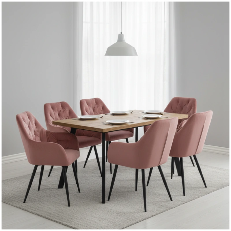 Dizajnové kreslo, tmavoružová Velvet látka, VERIO NEW 3