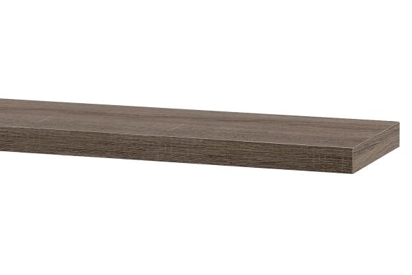 Polička nástenná 120 cm, MDF, 3D dekor dub sonoma dark, baleno v ochranej fólii - P-002 S