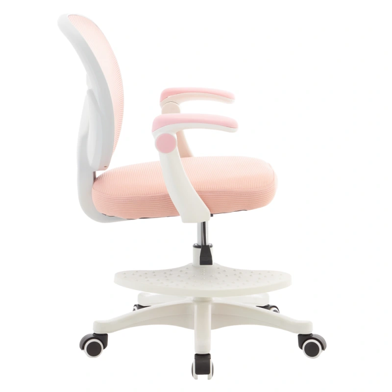 Otočná stolička, ružová/biela, TREXA 2