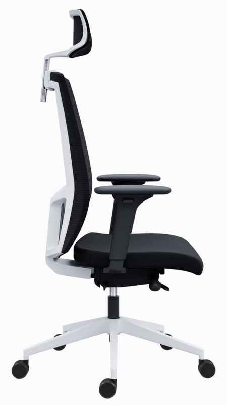 Kancelárska stolička 2900 SYN SL LAPEL BLACK WHITE čalúnenie DELUXE XTREME FOUR 7