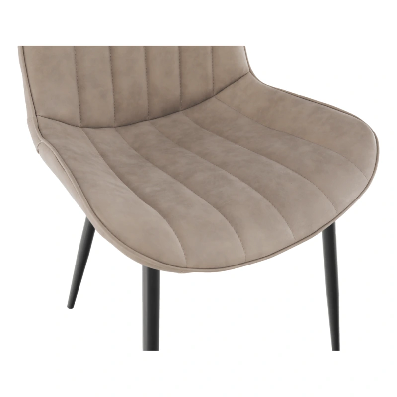 Židle, ekokůže šedohnědá taupe/černá, Hazal 4