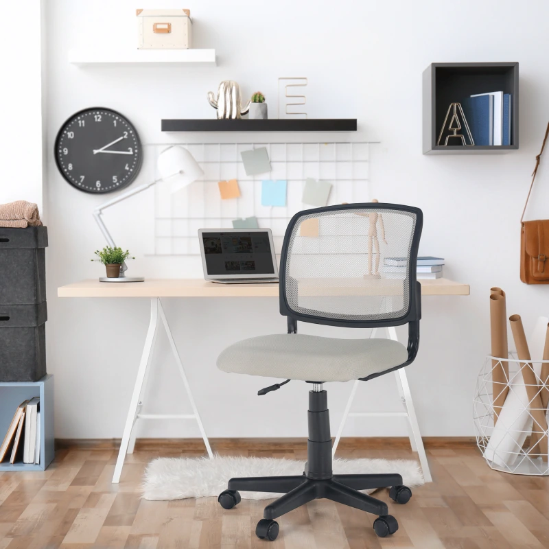 Otočná stolička, sivá/čierna, RAMIZA 15