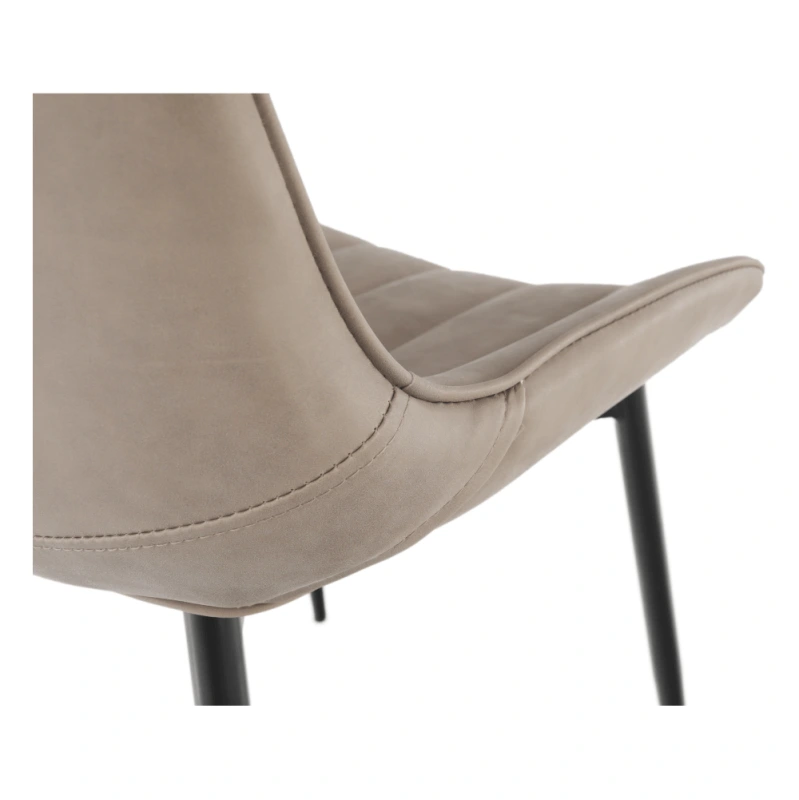 Židle, ekokůže šedohnědá taupe/černá, Hazal 6