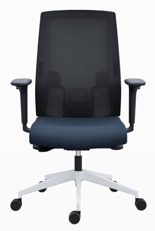 Kancelárska stolička 2900 SYN SL LAPEL BLACK WHITE čalúnenie OCEANIC ERA 16