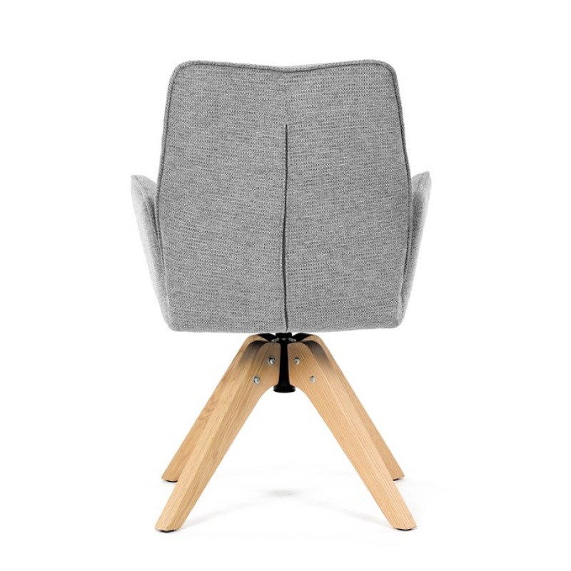 Jídelní židle, šedá, látka, DCH-C2148 SIL2 7