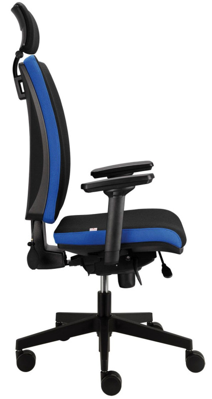 Kancelárska stolička LARA VIP čalúnenie KOŽENKA Silvertex, Valencia 5