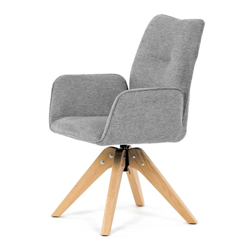 Jídelní židle, šedá, látka, DCH-C2148 SIL2 3