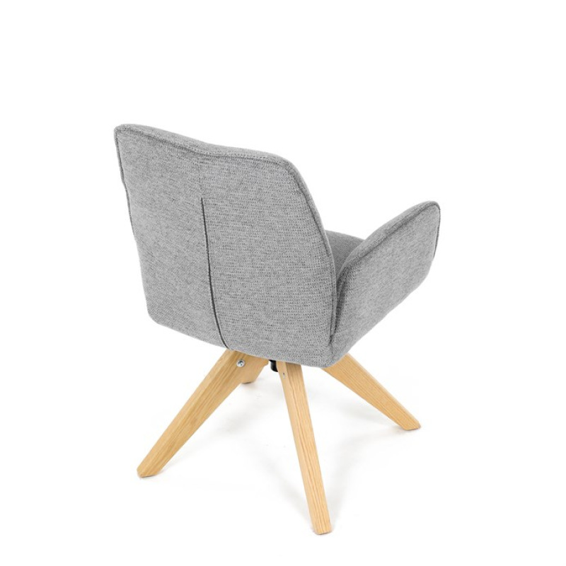 Jídelní židle, šedá, látka, DCH-C2148 SIL2 20