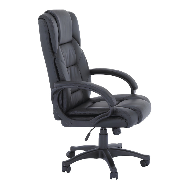 Kancelárske kreslo, čierna ekokoža, SIEMO NEW 9