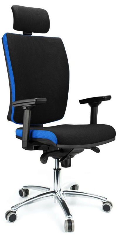 Kancelárska stolička LARA VIP čalúnenie KOŽENKA Silvertex, Valencia 11