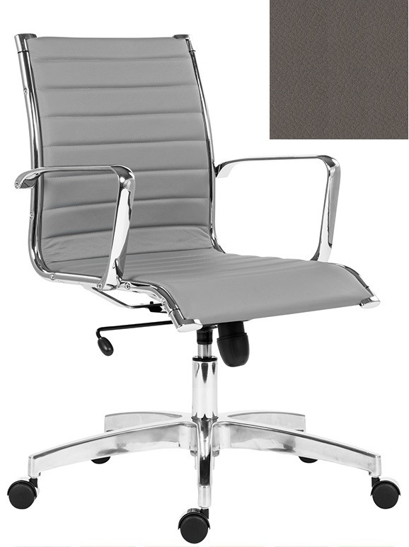 ANTARES Kancelářská židle 8850 KASE RIBBED LOW BACK, čalounění BLOOM B015, koženka