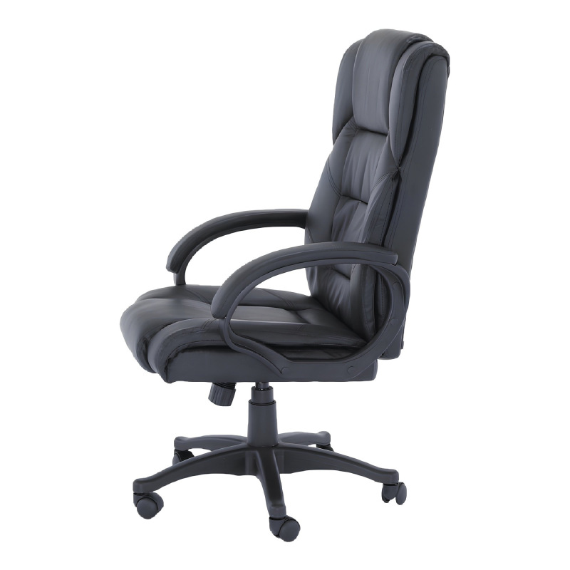 Kancelárske kreslo, čierna ekokoža, SIEMO NEW 6