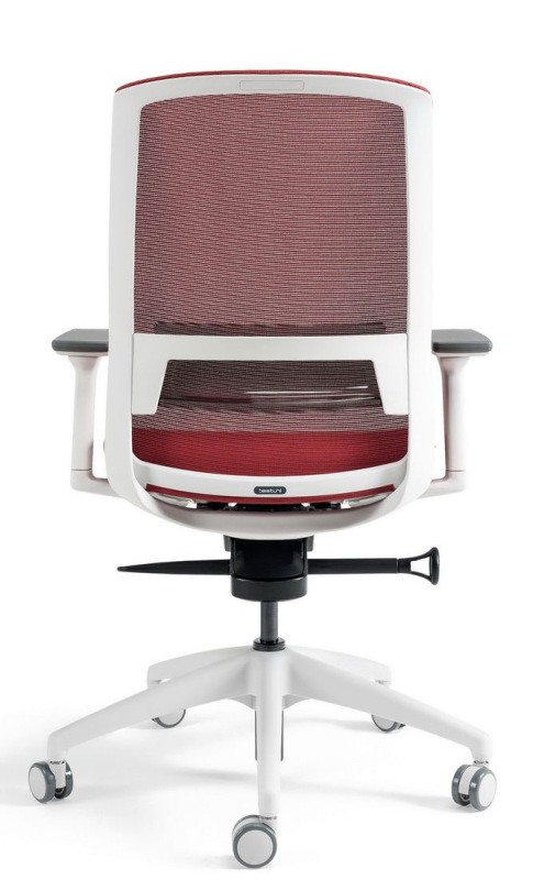 BESTUHL Kancelárska stolička J17 WHITE SP červená 17