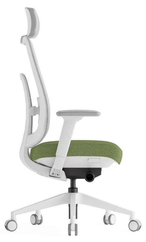 KREDE Kancelárska stolička K42 WHITE zelená 1