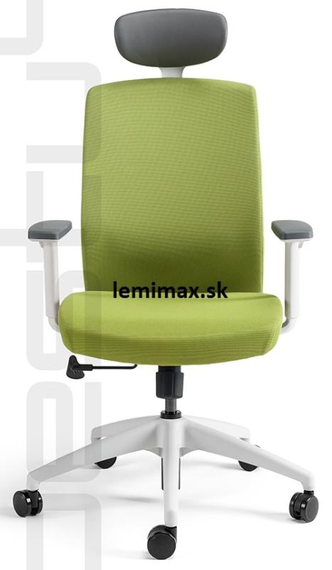 OFFICE PRO bestuhl Kancelářská židle J2 ECO WHITE SP zelená