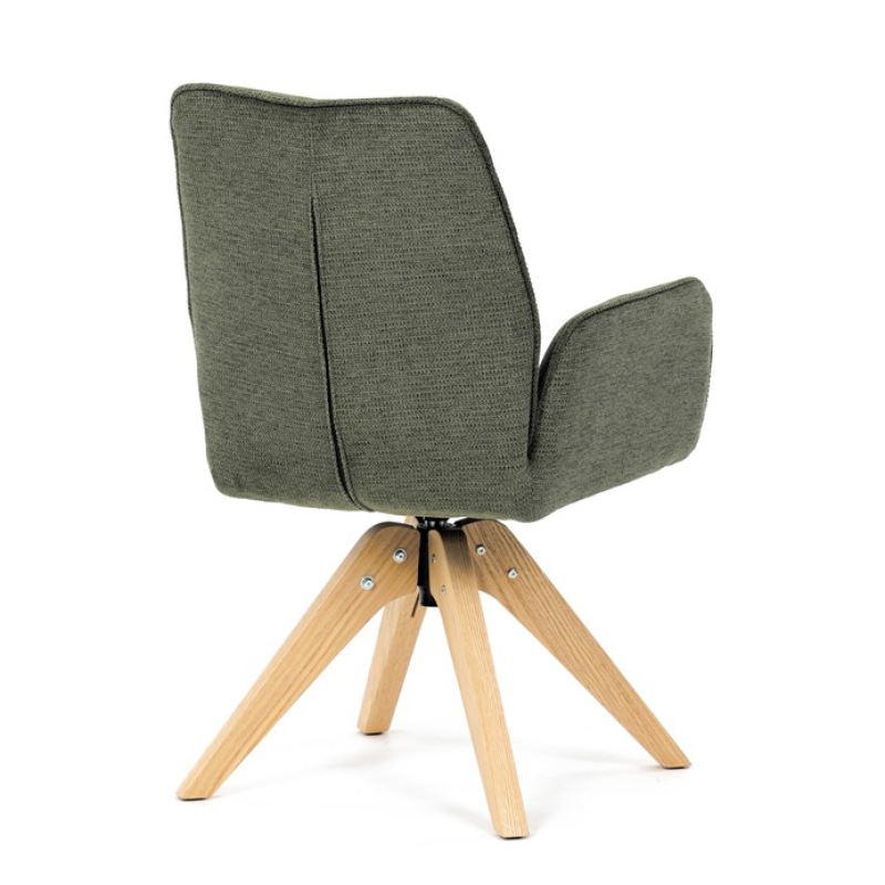 Jídelní židle, zelená, látka, DCH-C2148 GRN2 8