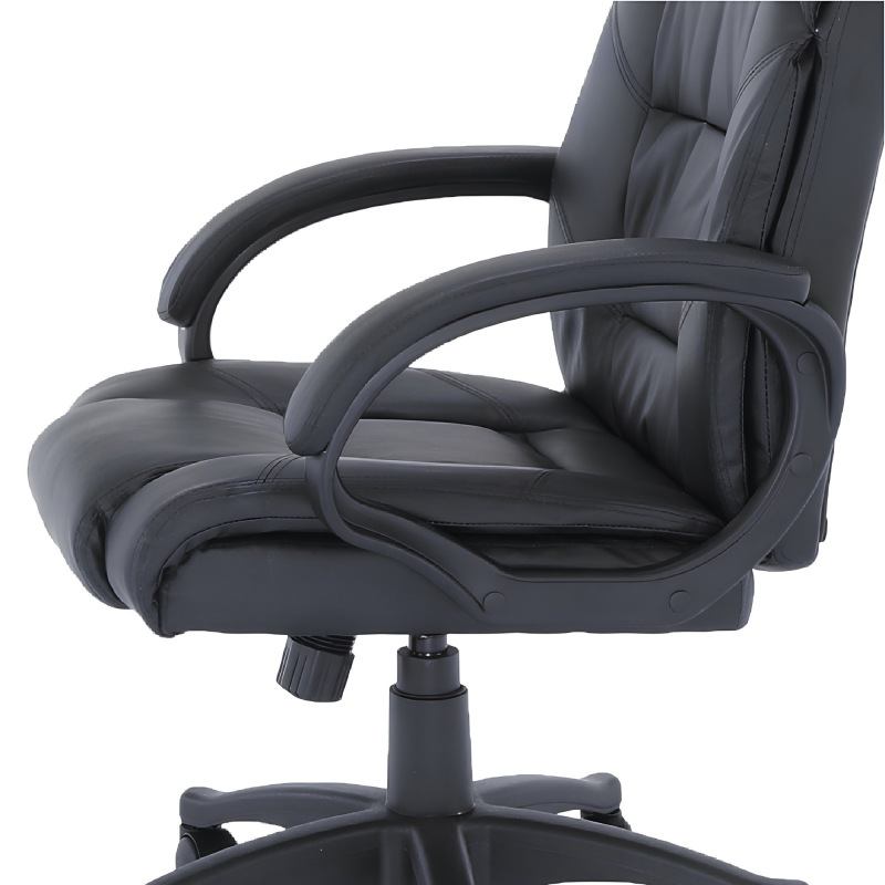 Kancelárske kreslo, čierna ekokoža, SIEMO NEW 1