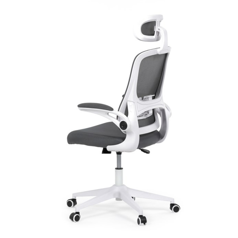 Kancelářská židle, houpací mechanismus, šedá síťovina, KA-Q843 GREY 5