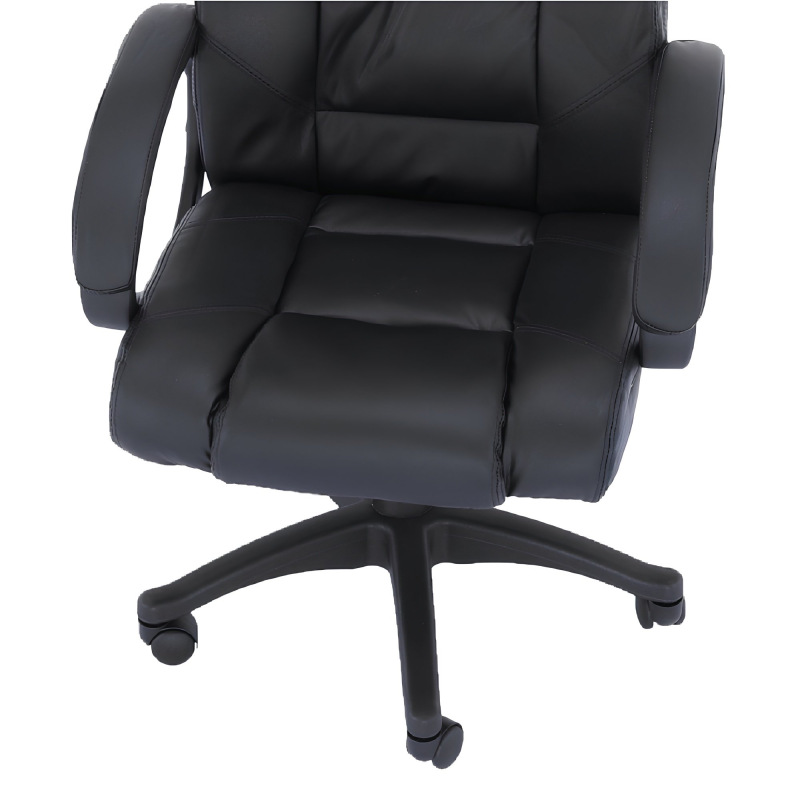 Kancelárske kreslo, čierna ekokoža, SIEMO NEW 7