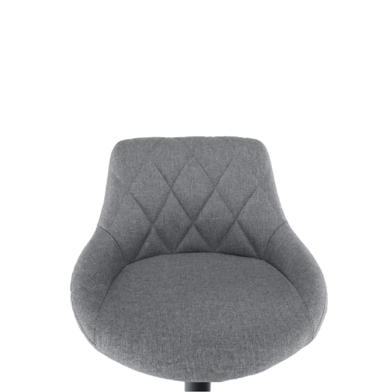 Barová stolička, látka sivá/čierna, TERKAN 11