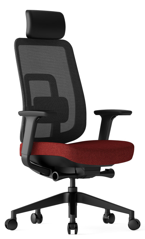 KREDE Kancelárska stolička K42 BLACK červená