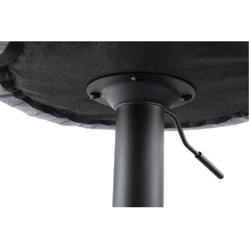 Barová stolička, látka sivá/čierna, TERKAN 8