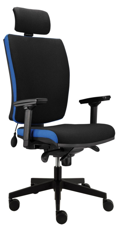 Kancelárska stolička LARA VIP čalúnenie KOŽENKA Silvertex, Valencia 4