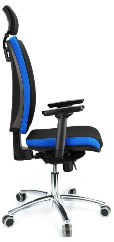 Kancelárska stolička LARA VIP čalúnenie KOŽENKA Silvertex, Valencia 12