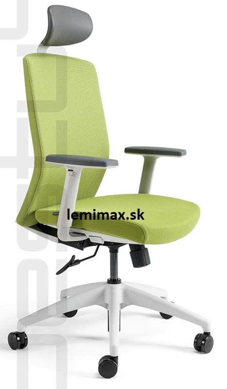 OFFICE PRO bestuhl Kancelářská židle J2 ECO WHITE SP zelená